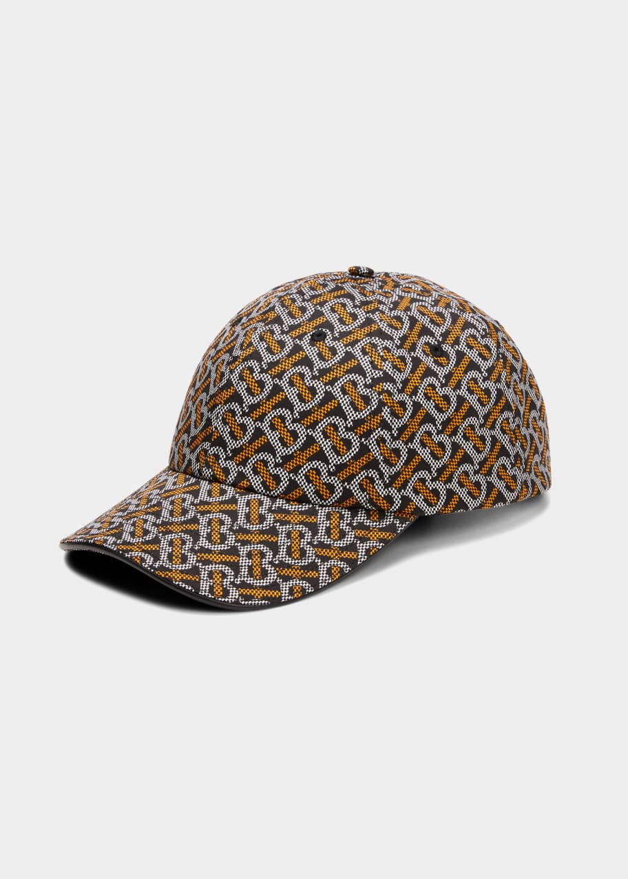 Burberry Men's TB-Monogram Baseball Cap - Bergdorf Goodman