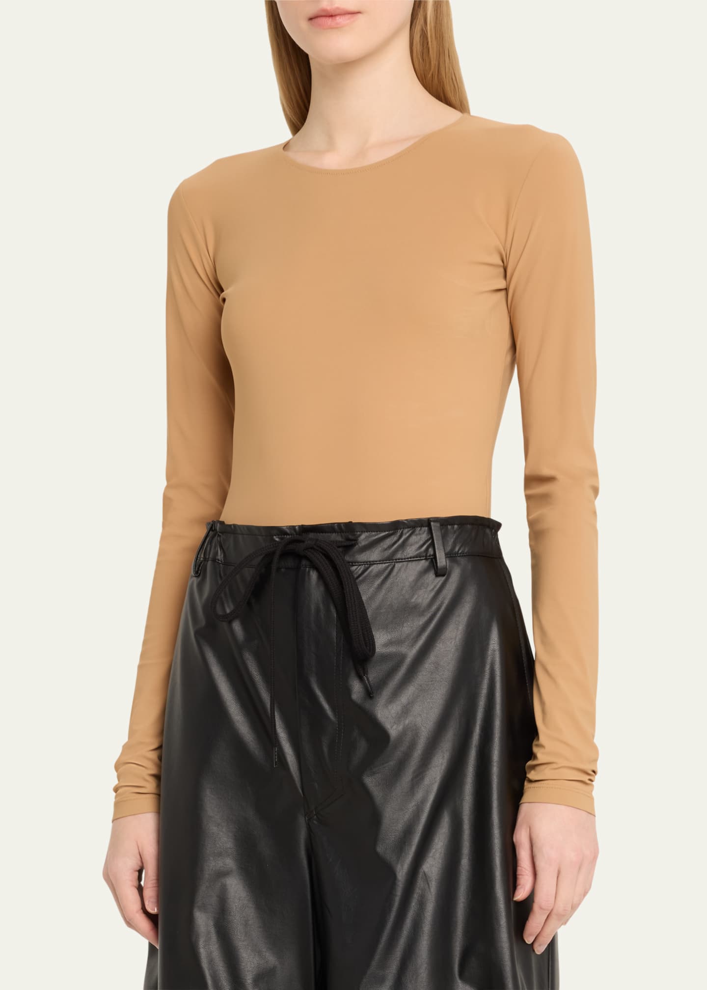 MM6 Maison Margiela Long-Sleeve Bodysuit - Bergdorf Goodman