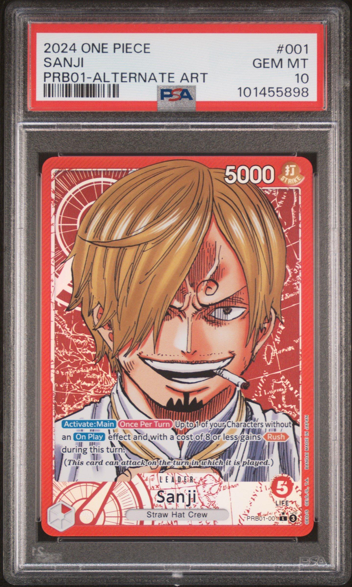 2024 One Piece Prb01-premium Booster -one Piece Card The Best- 001