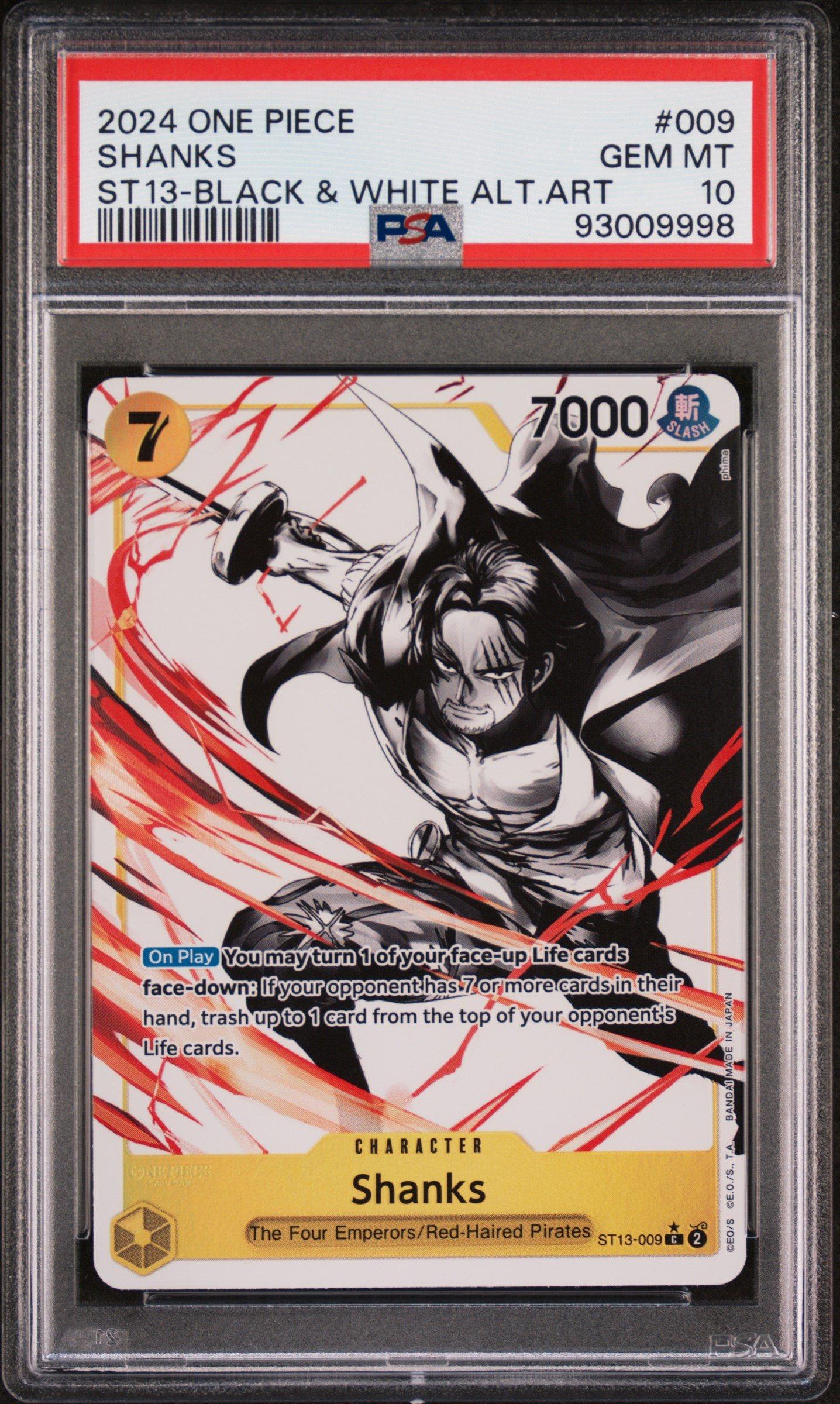 2024 One Piece Ultra Deck-the Three Brothers 009 Shanks Black