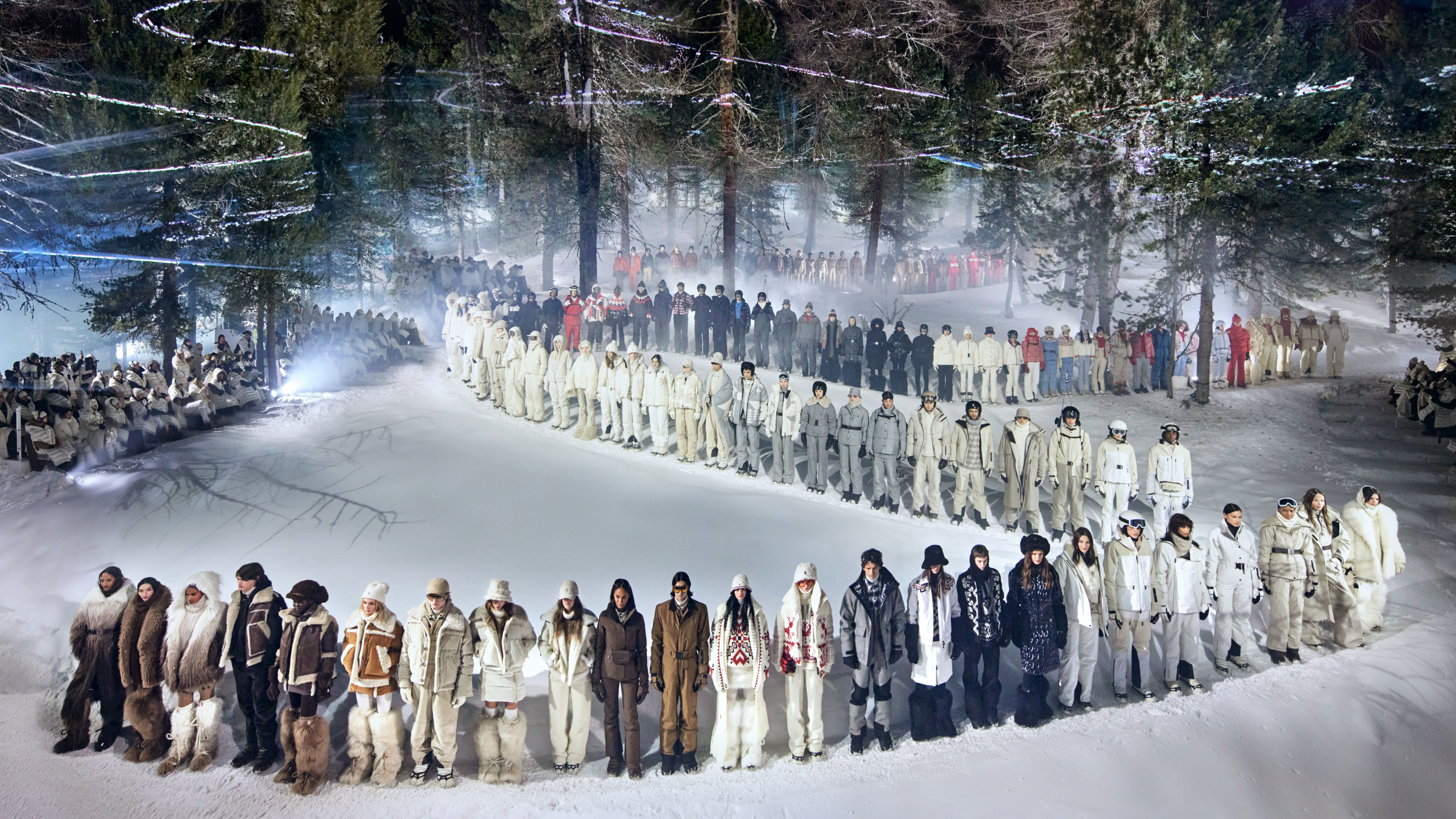 Moncler Grenoble Took Over a Snowy Swiss Forest for Its Starry
