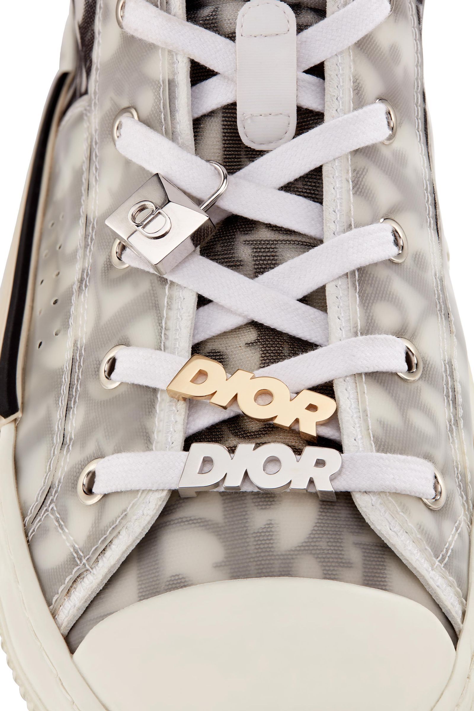 DIOR シューレースアクセサリー シルバー デュブレ 2個セット Amazon