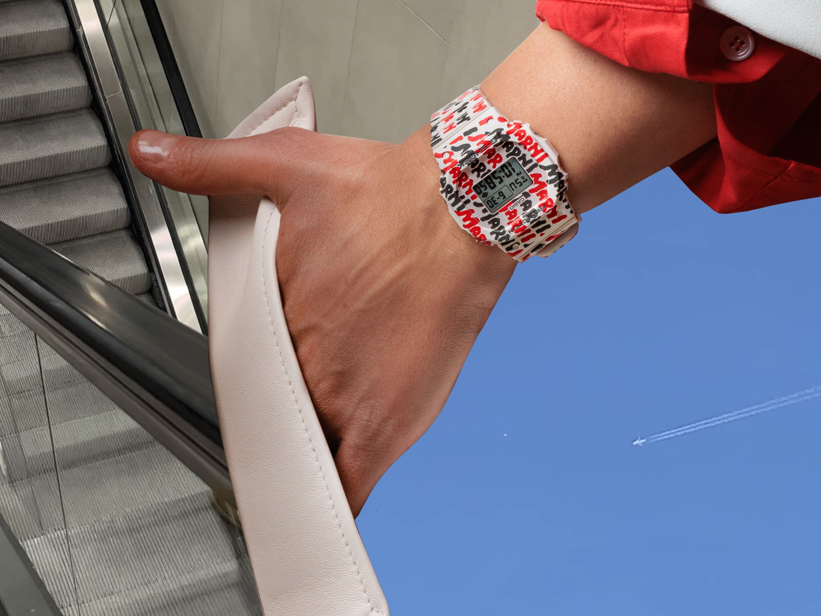 マルニ×G-SHOCKのコラボウォッチ発売──鮮烈なグラフィックで時を遊ぶ