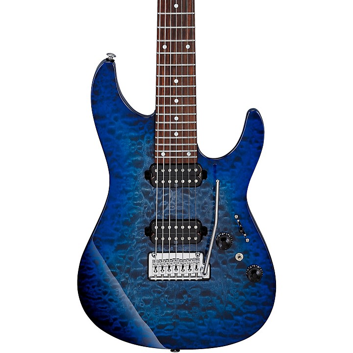 Ibanez AZ427P2QM Premium 7-String Electric Guitar Twilight Blue