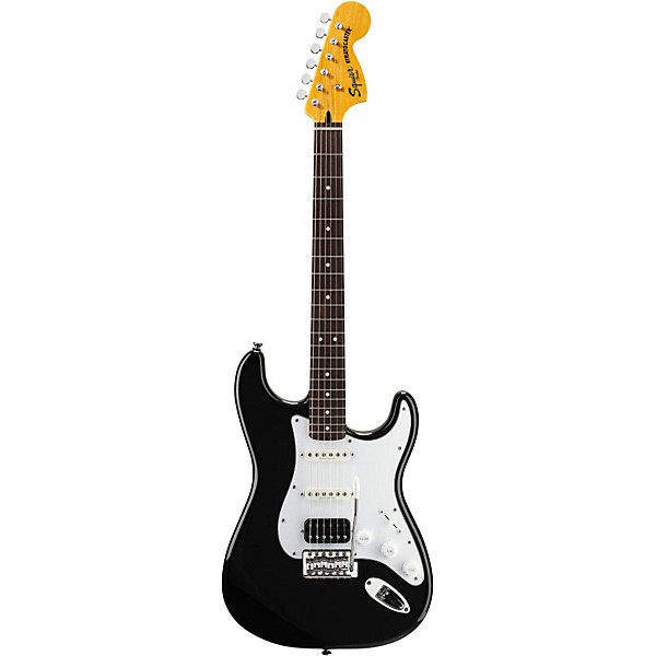 Vintage Modified Stratocaster HSS Electric Guitar Black Rosewood