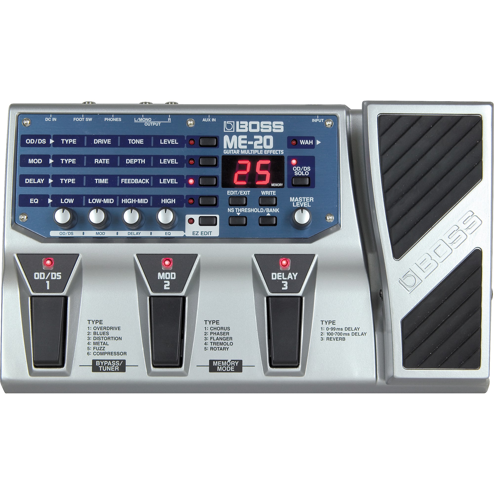 Open Box BOSS ME-20 Guitar Multi Effects Pedal | Guitar Center