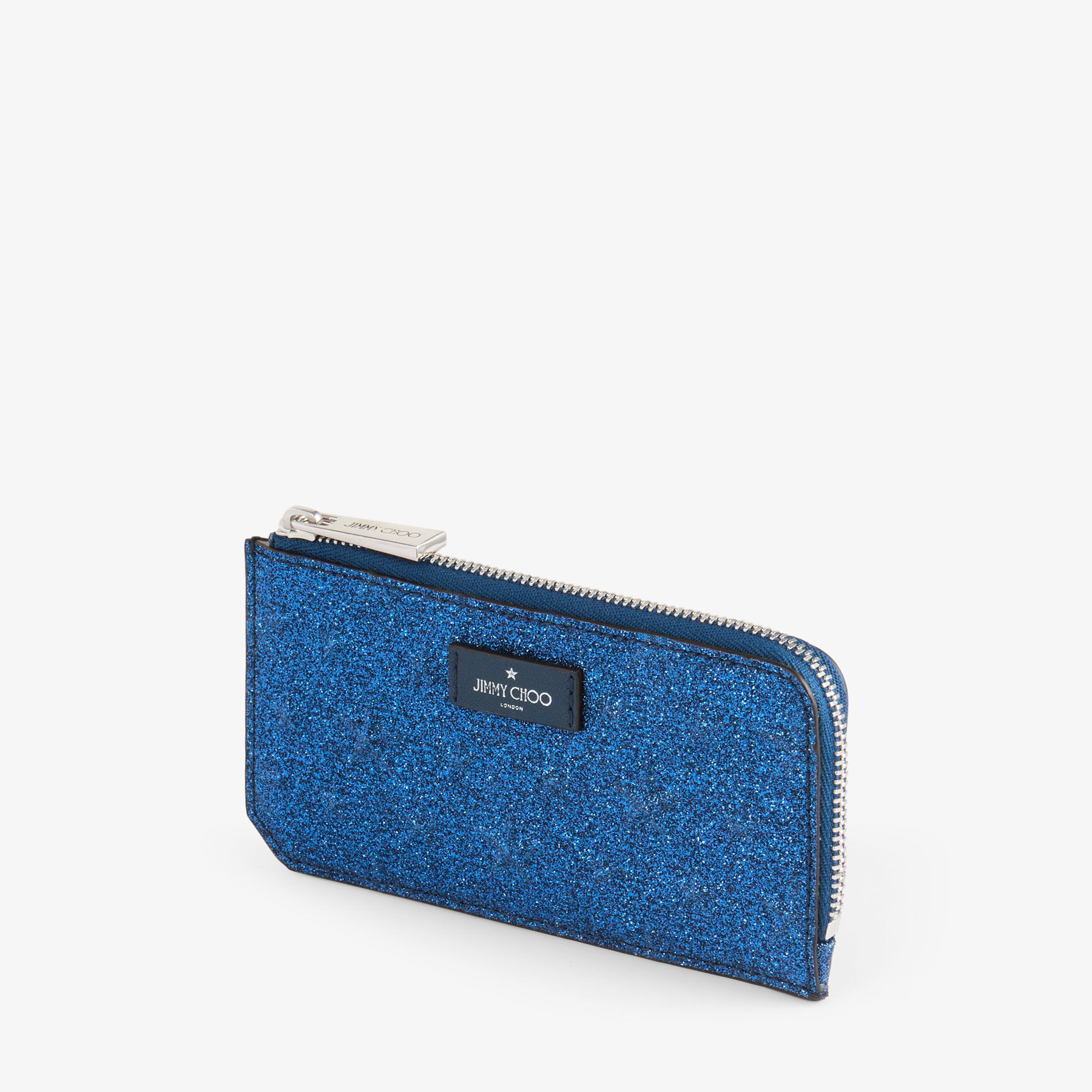 ケイシー -Z | ネイビーグリッターレザー・カードケース | ジミー チュウ