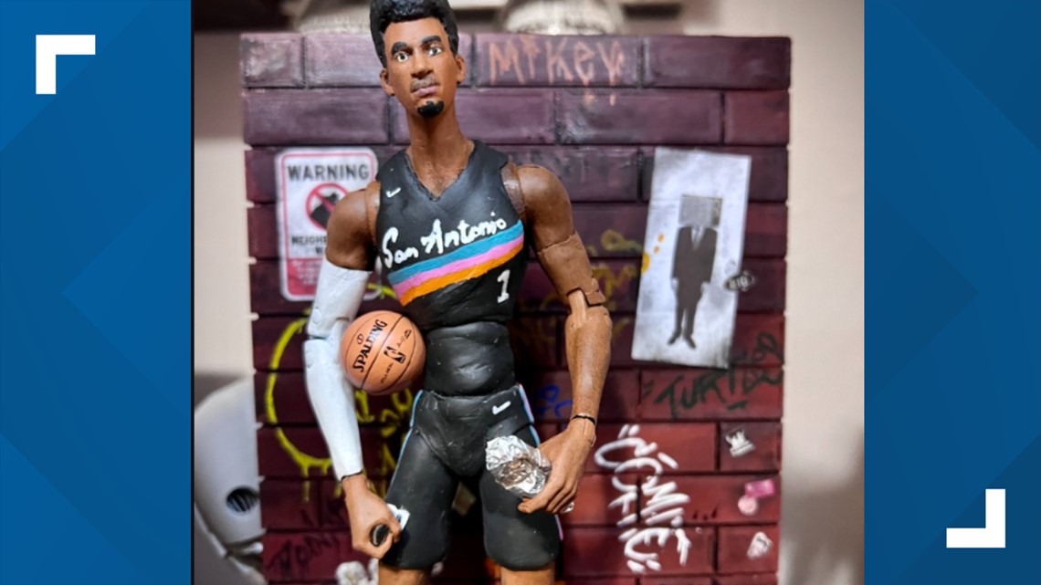 Fan creates a custom Spurs' Wembanyama action figure | kens5.com