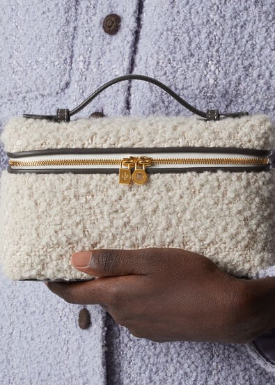 Extra Pocket L19 Alpaca, Linen, Silk, Wool, Cashmere Beige/Dark