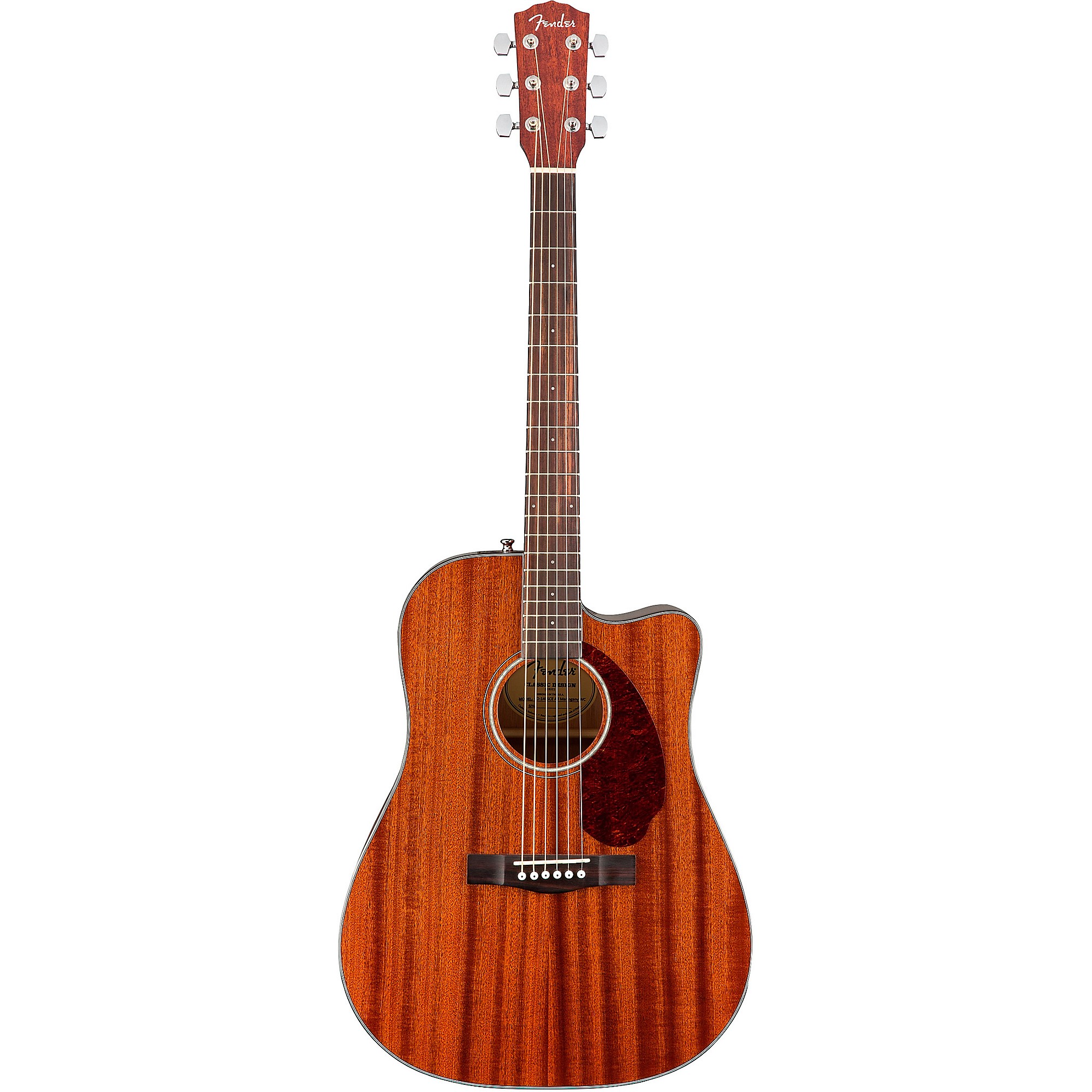 Fender CD-140SCE All-Mahogany Dreadnought Acoustic-Electric Guitar