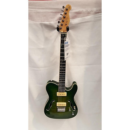 Used Raven West Guitars Skyranger 590T Green Hollow Body Electric