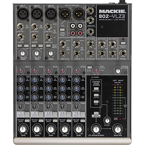 Mackie 802-VLZ3 Compact Mixer | Musician's Friend