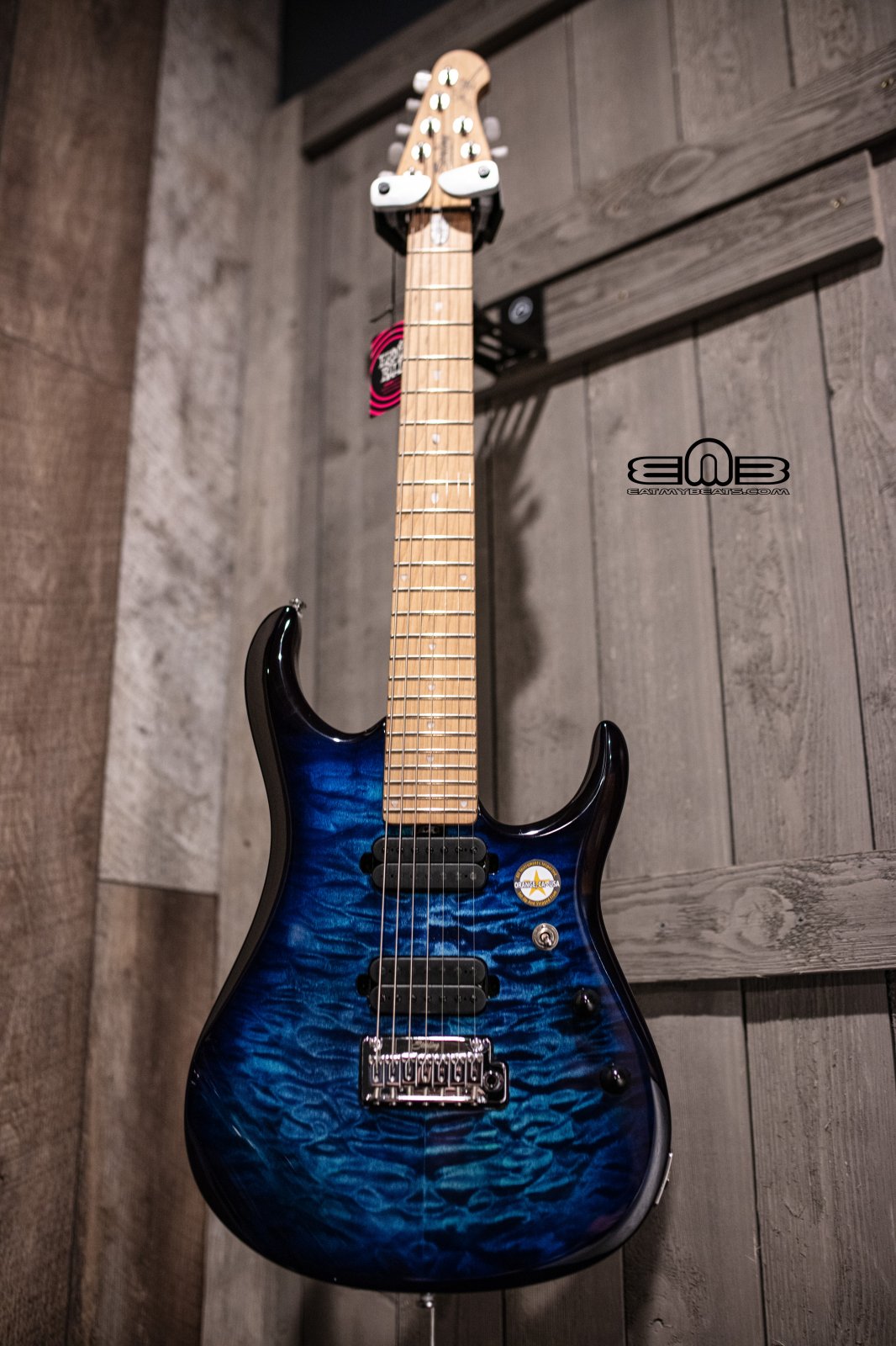 Sterling by MusicMan 7 String John Petrucci JP157-NBL, Quilted