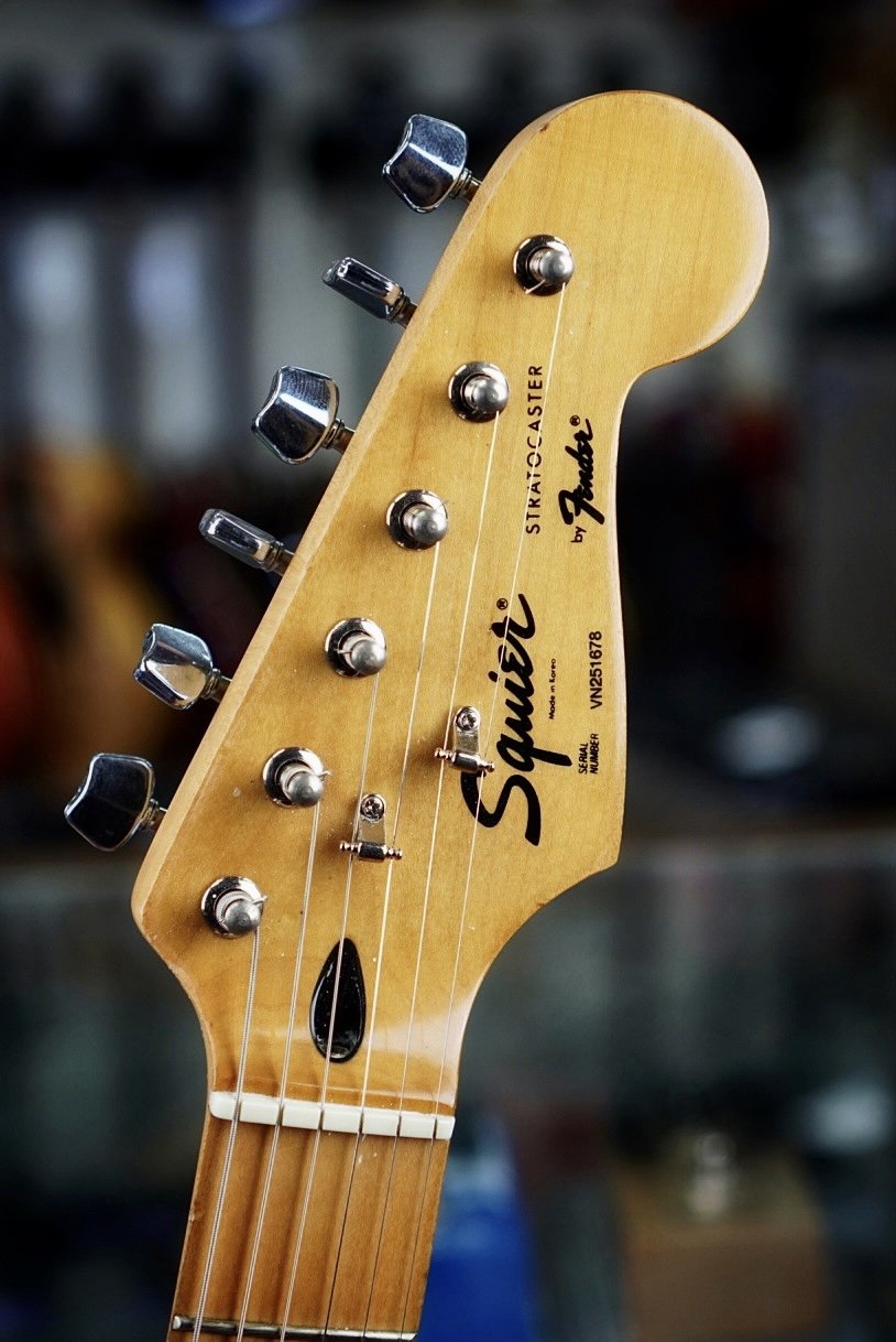 1992 Squier Stratocaster by Fender Made in Korea Black Logo
