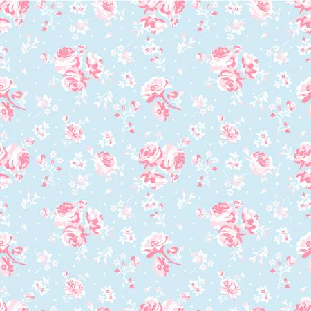 Sky Blue Vintage Rose - 721093033361