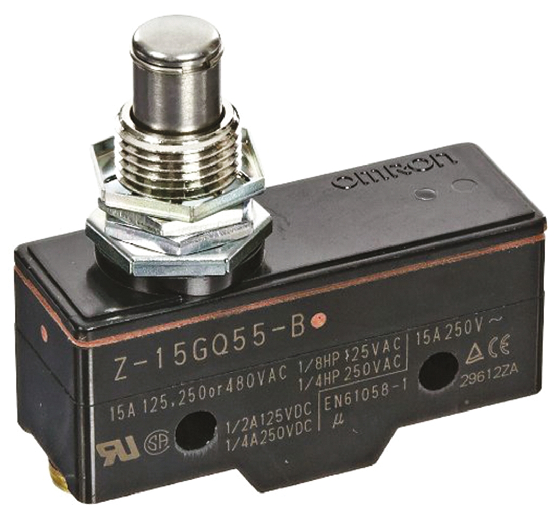 Z-15GQ55-B | オムロン リミットスイッチ, NO/NC, 単極双投, IP00