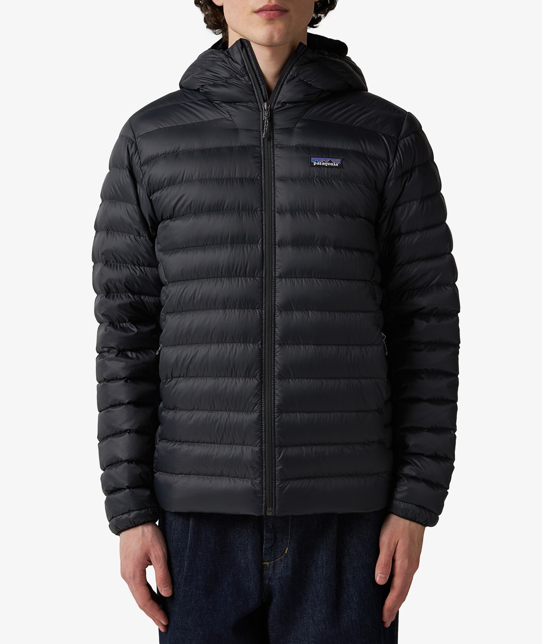 Patagonia Down Sweater Hooded Jacket in Black | SVD USA