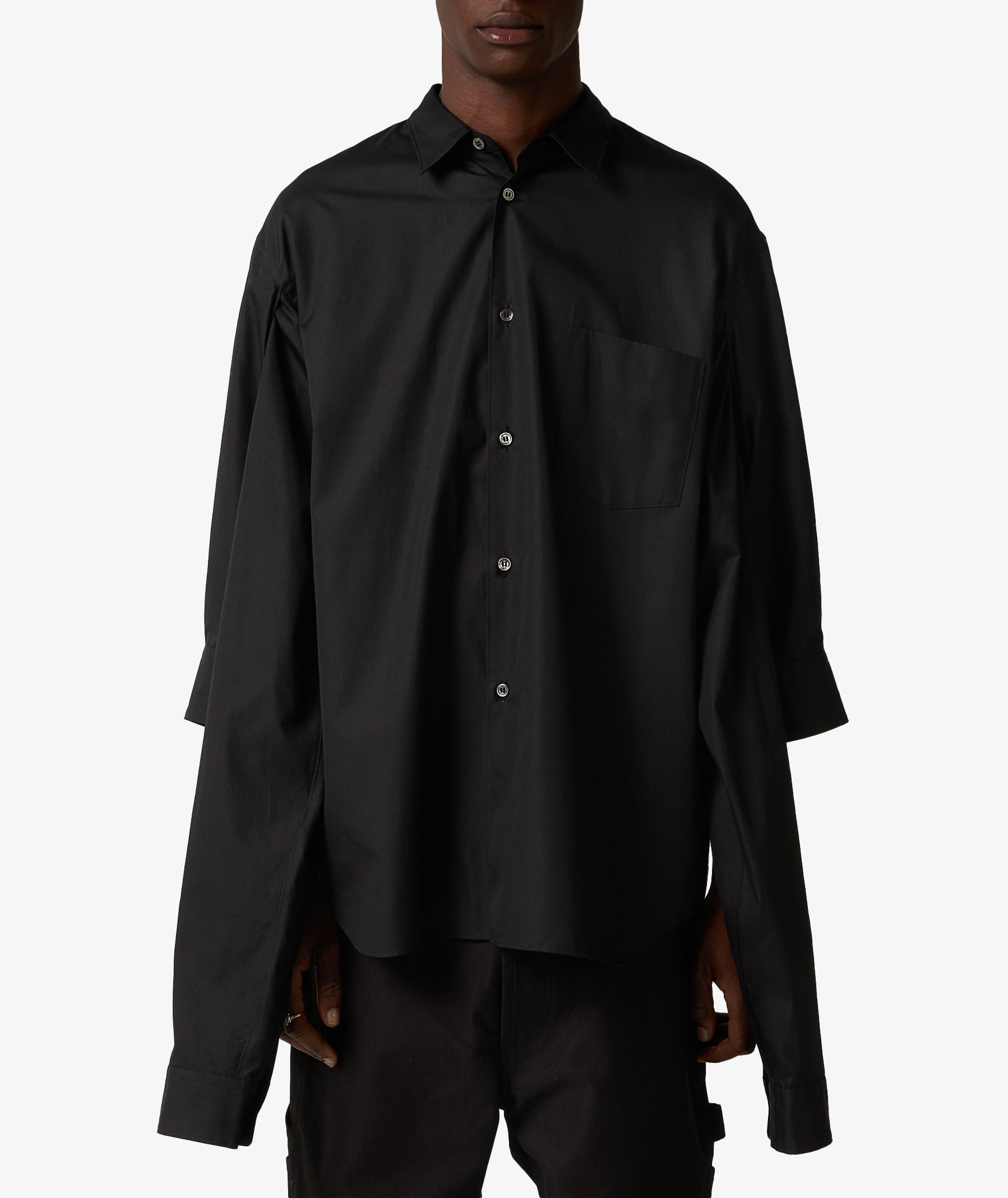 Comme des Garçons Homme Plus Multi Arm Shirt in Black | SVD