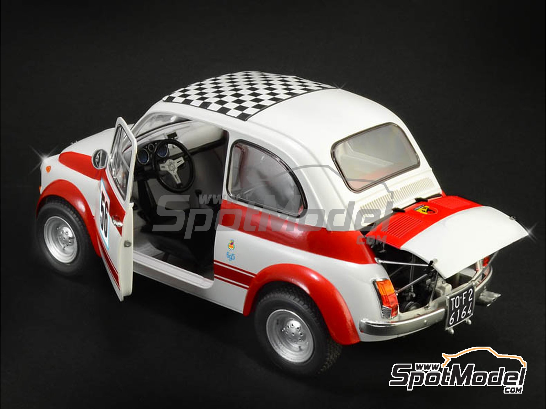 Italeri 4705: Car scale model kit 1/12 scale - Fiat Abarth 695 SS
