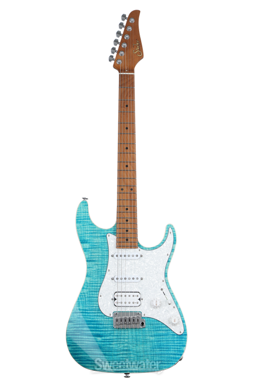 Suhr Standard Plus Electric Guitar - Bahama Blue with Roasted