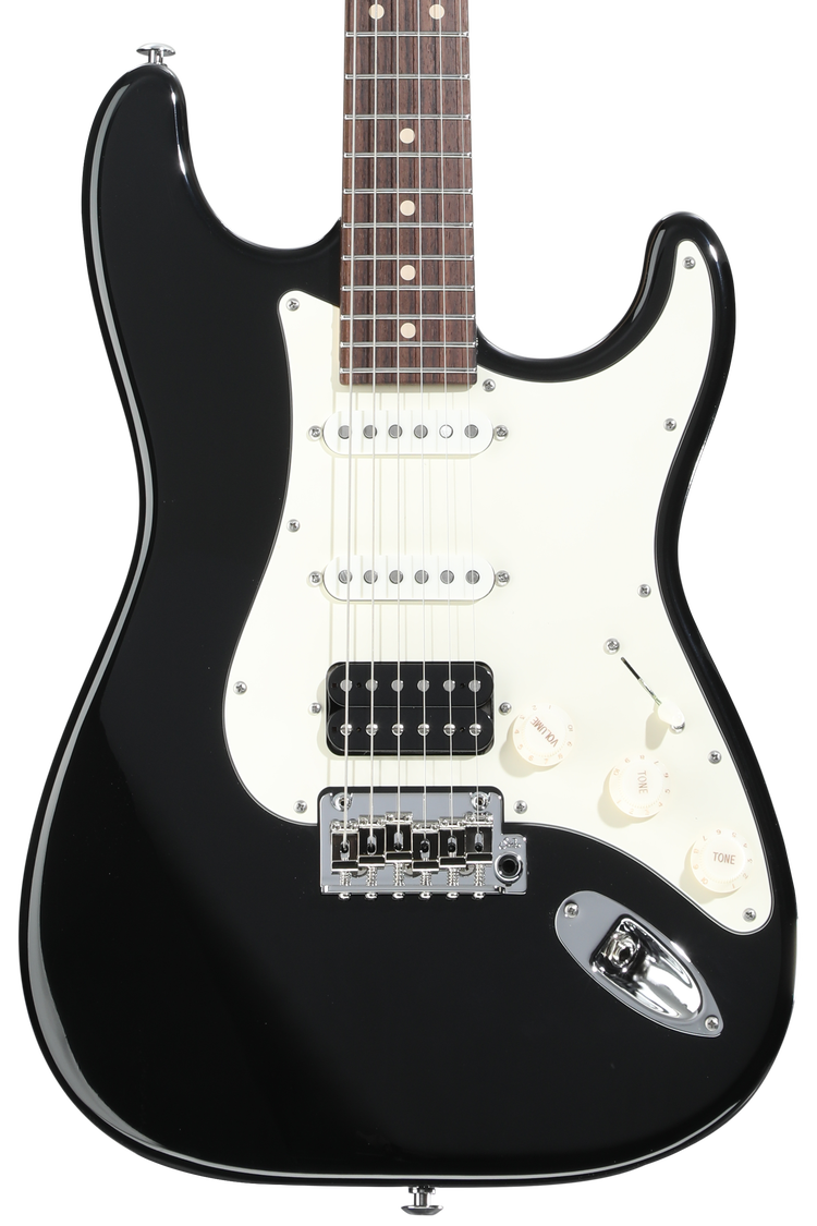 Suhr Classic S Antique HSS Electric Guitar - Black, Light Aging