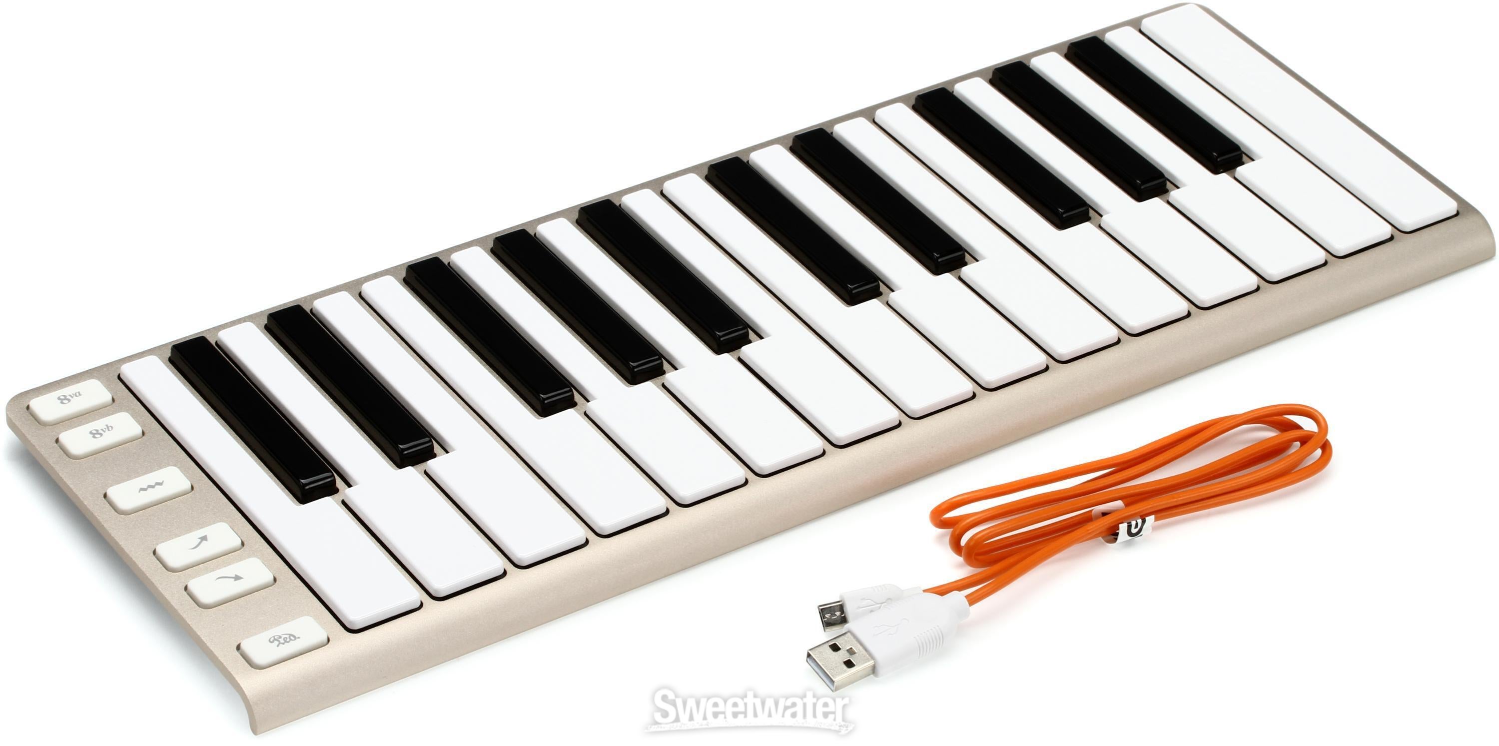 CME Xkey 25-key Mobile Keyboard Controller - Champagne | Sweetwater