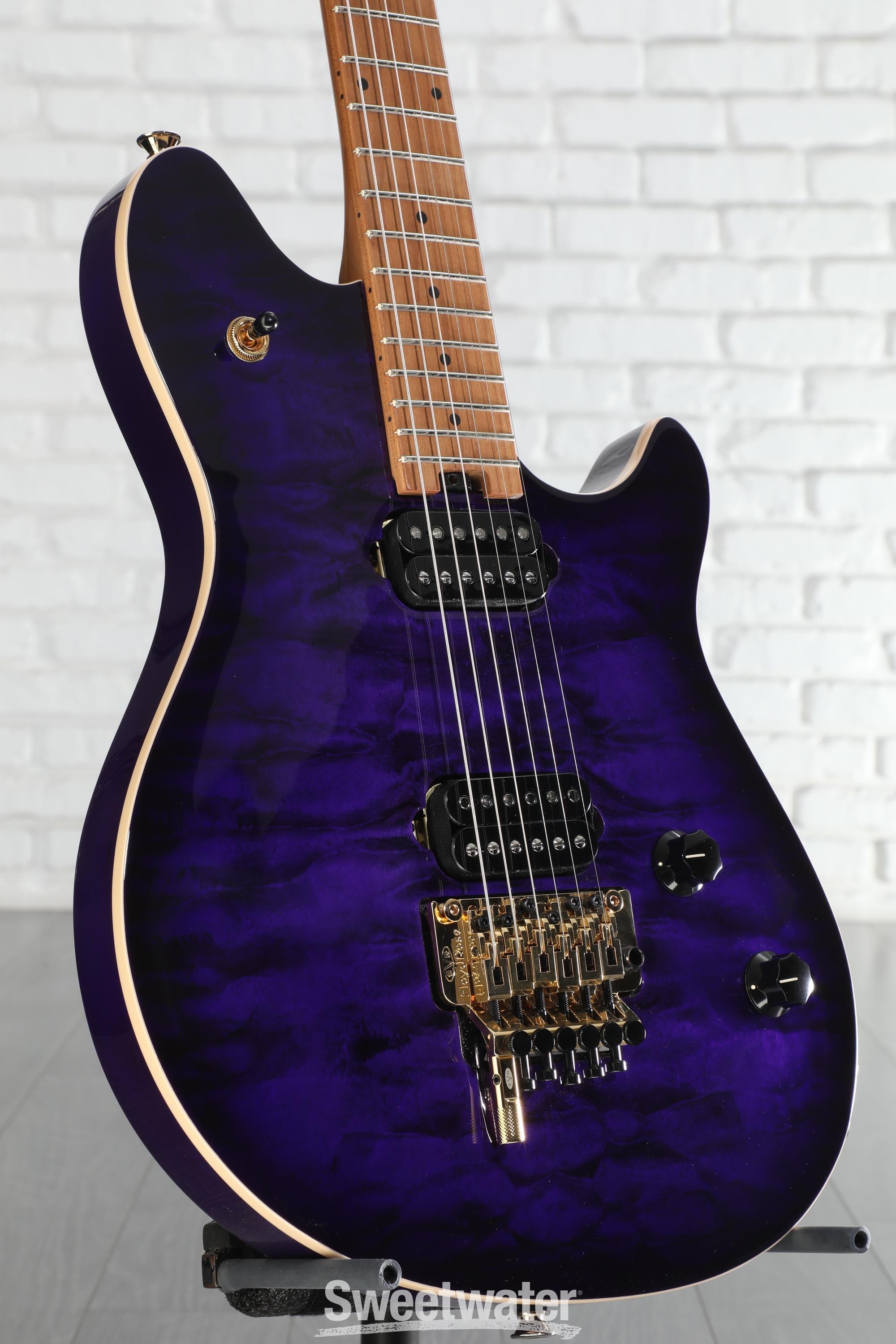 EVH Wolfgang Special QM Electric Guitar - Purple Burst | Sweetwater