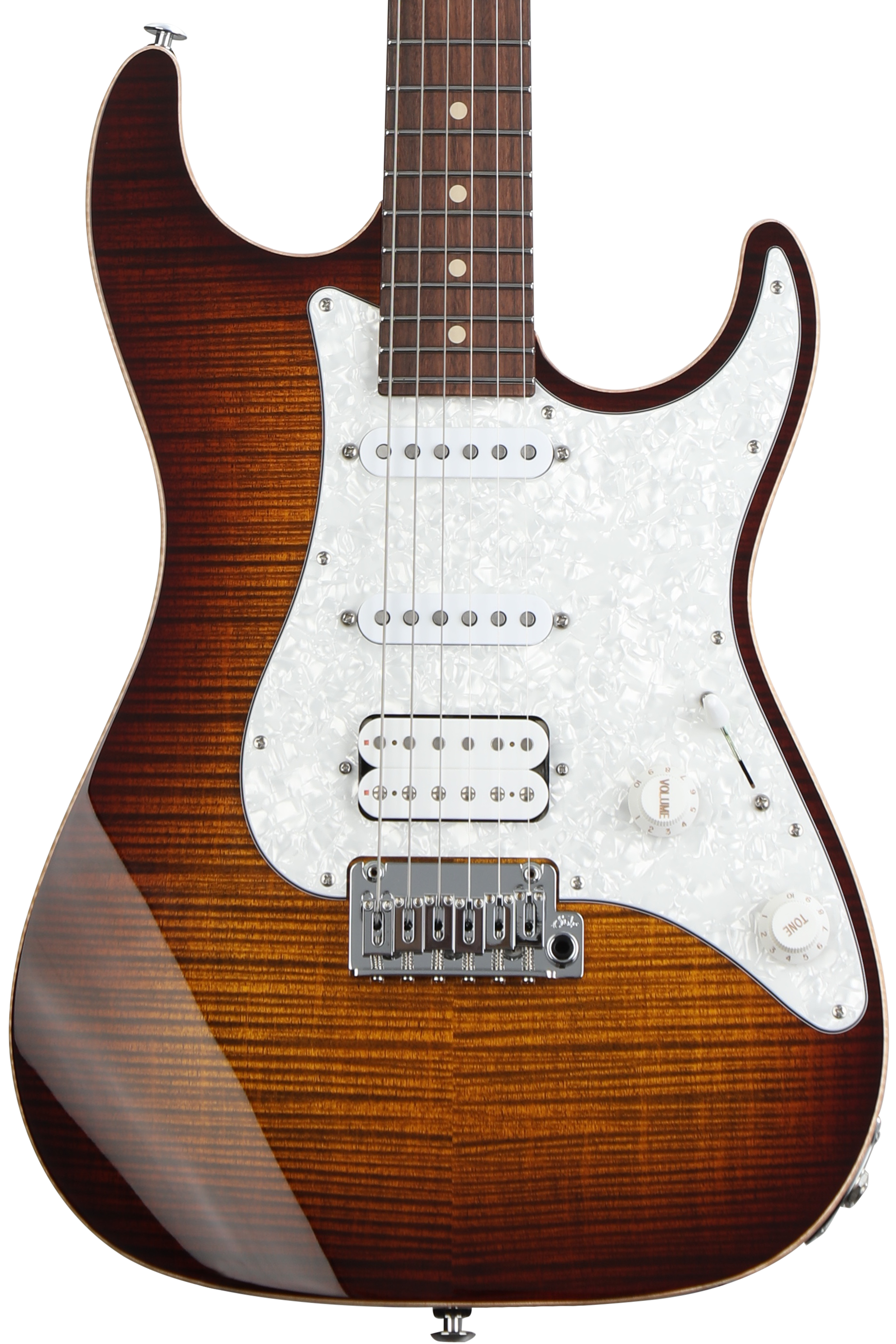 Suhr Standard Plus Electric Guitar - Bengal Burst with Pau Ferro