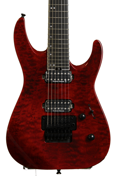 Jackson DK7Q Pro Series Dinky - Transparent Red | Sweetwater