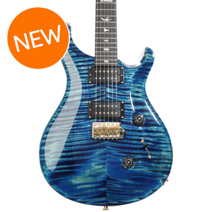 PRS Custom 24 Electric Guitar - River Blue Pearl, 10-Top | Sweetwater