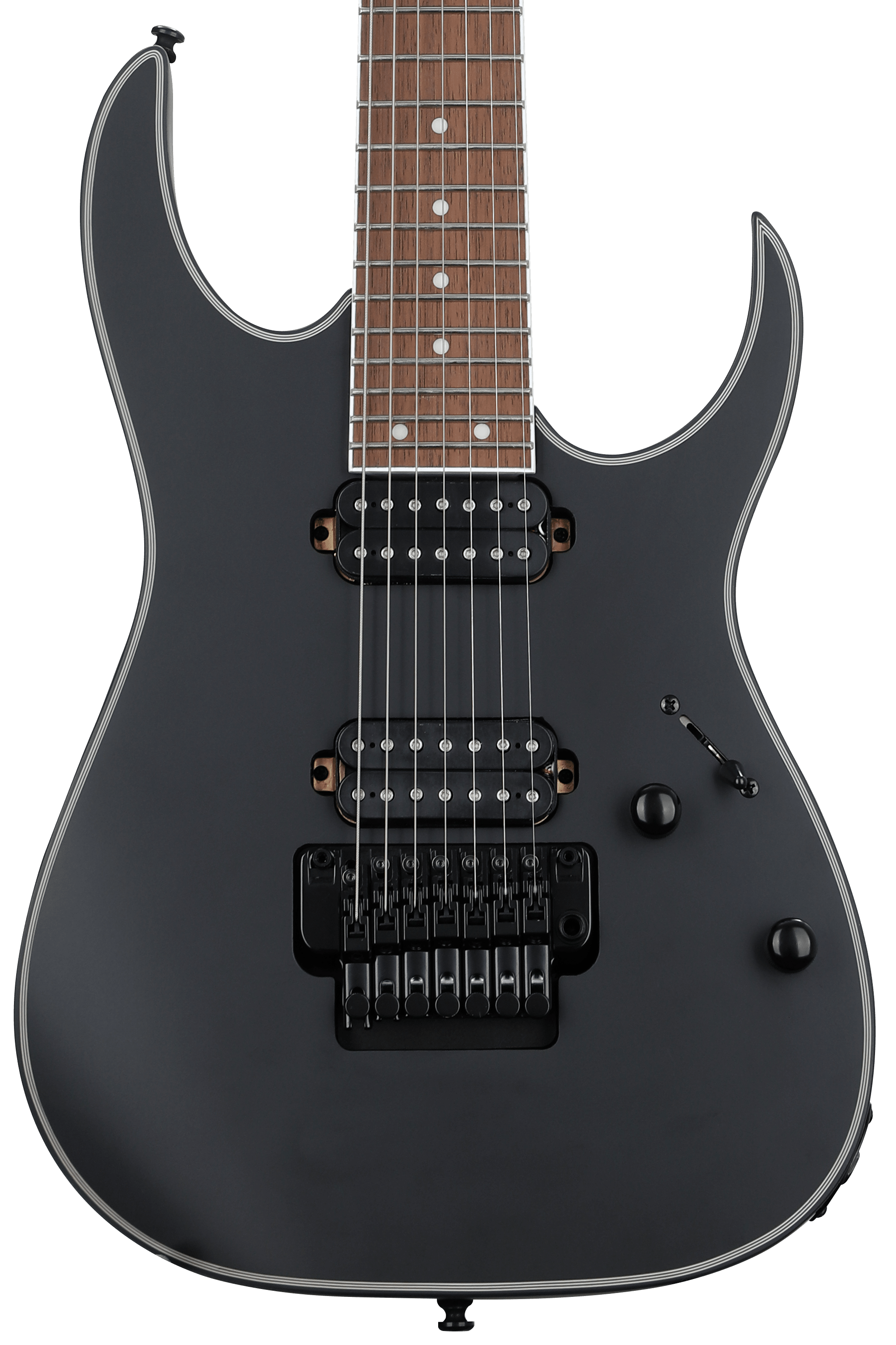 Ibanez RG7420EX 7-string Electric Guitar - Black Flat | Sweetwater