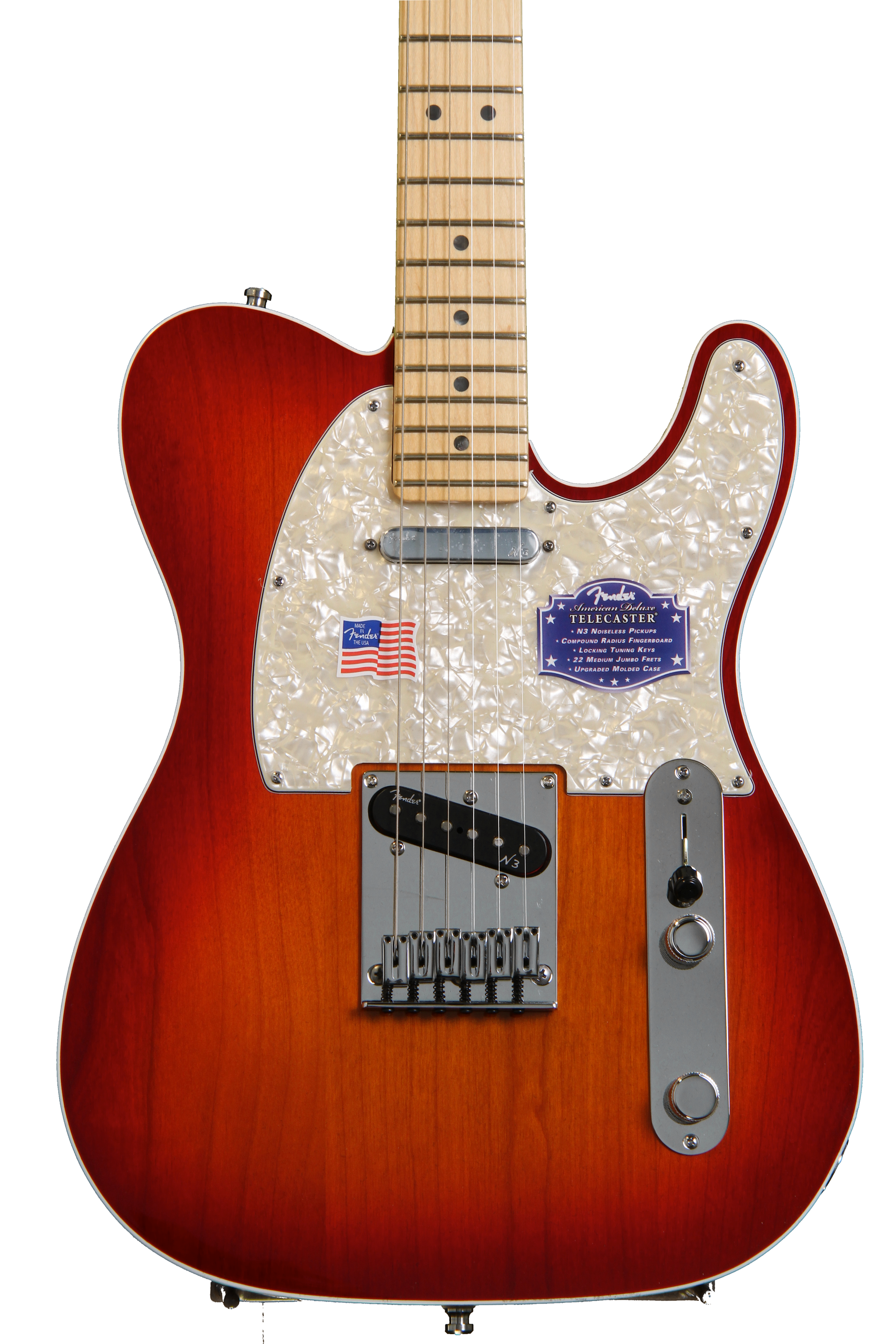 Fender American Deluxe Telecaster - Aged Cherry Burst, Maple