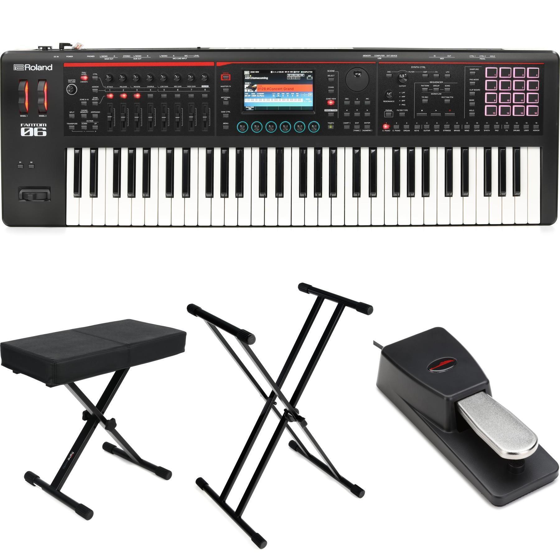 Roland FANTOM-06 Music Workstation Essentials Bundle | Sweetwater