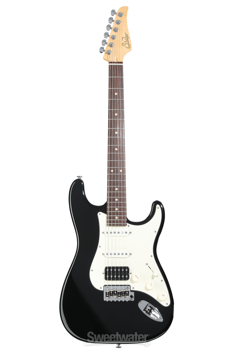 Suhr Classic S Antique HSS Electric Guitar - Black, Light Aging