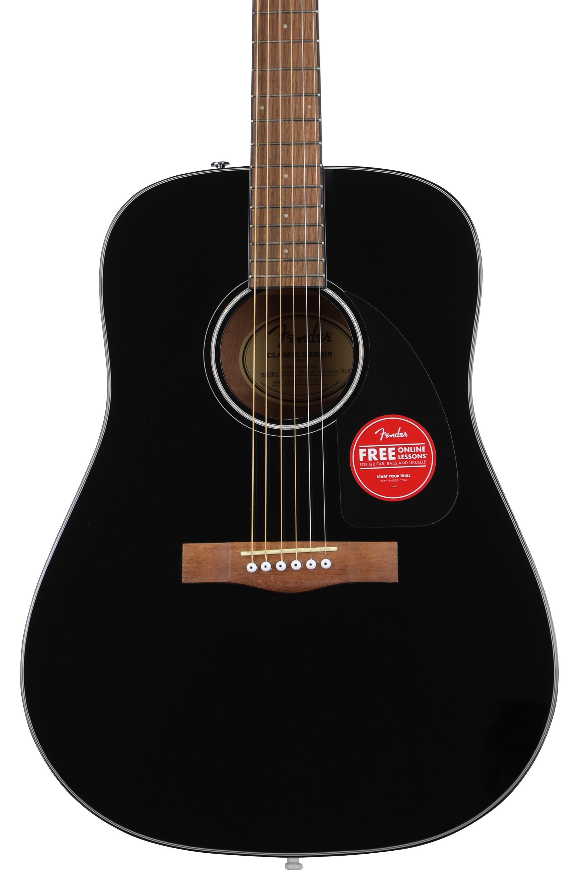 Fender CD-60 Acoustic Guitar - Black | Sweetwater