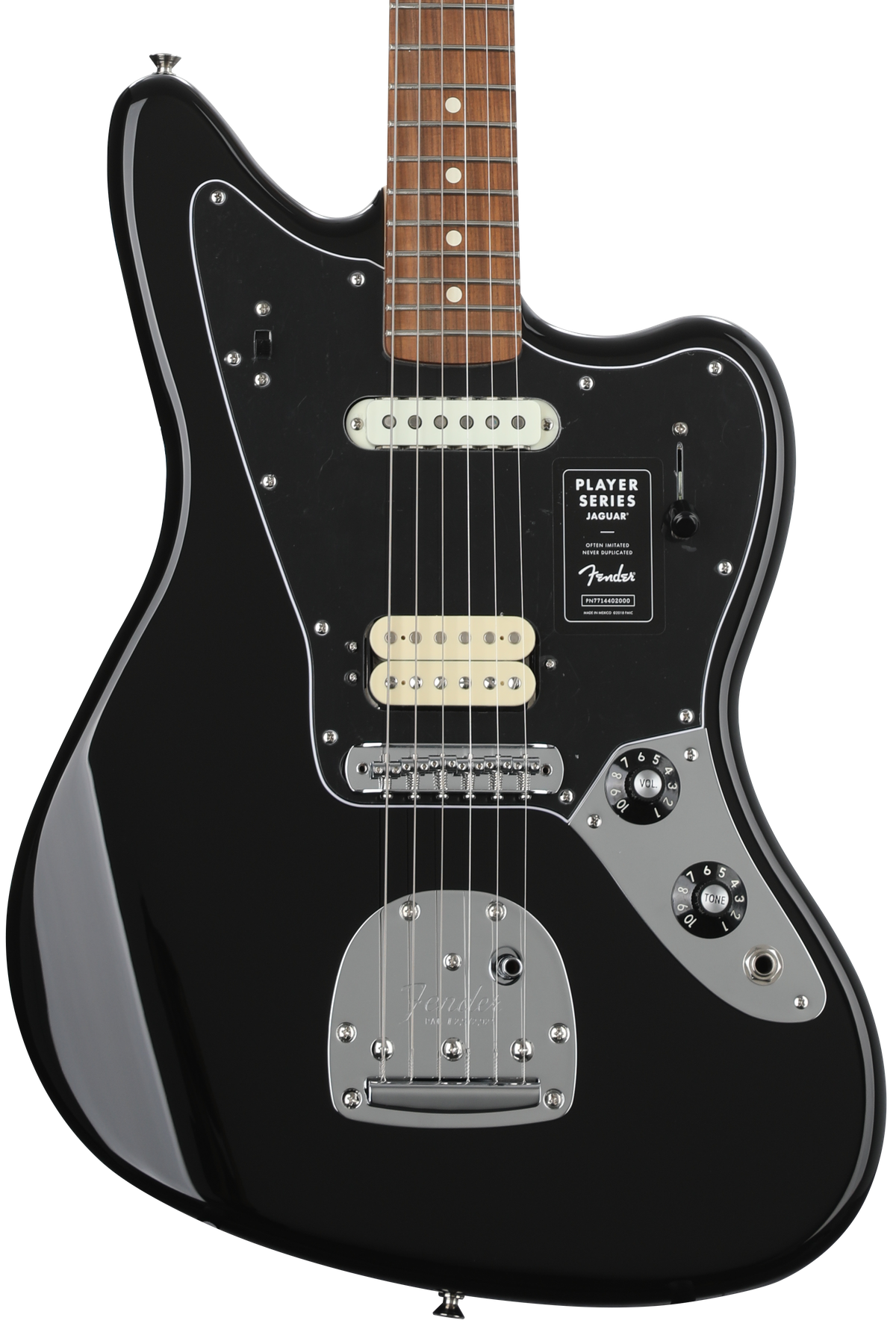 Fender Player Jaguar - Black with Pau Ferro Fingerboard | Sweetwater