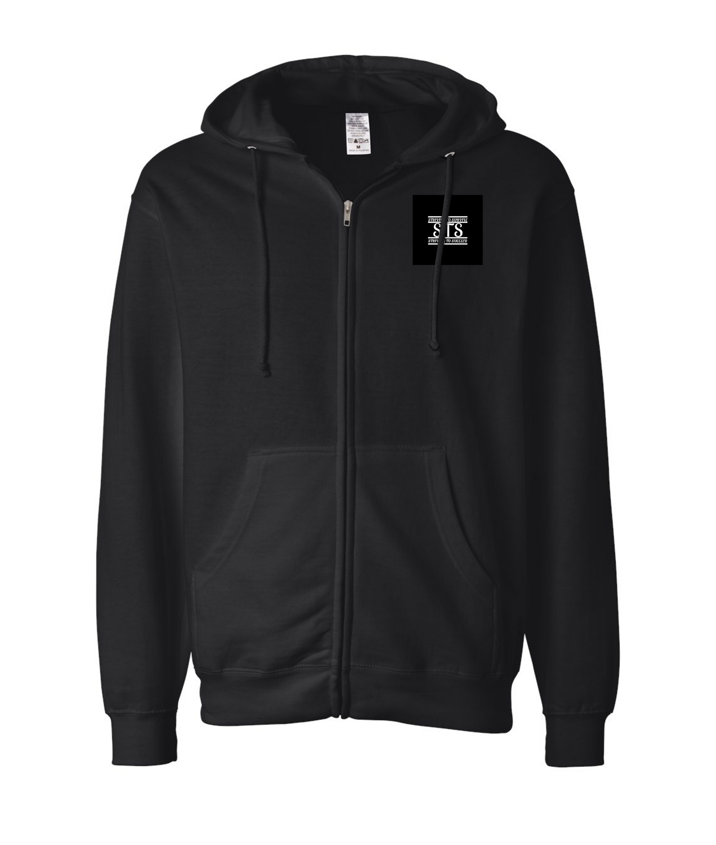 MR.BLACK MONEY STACKS EMPIRE - BMSSTS - Black Zip Up Hoodie