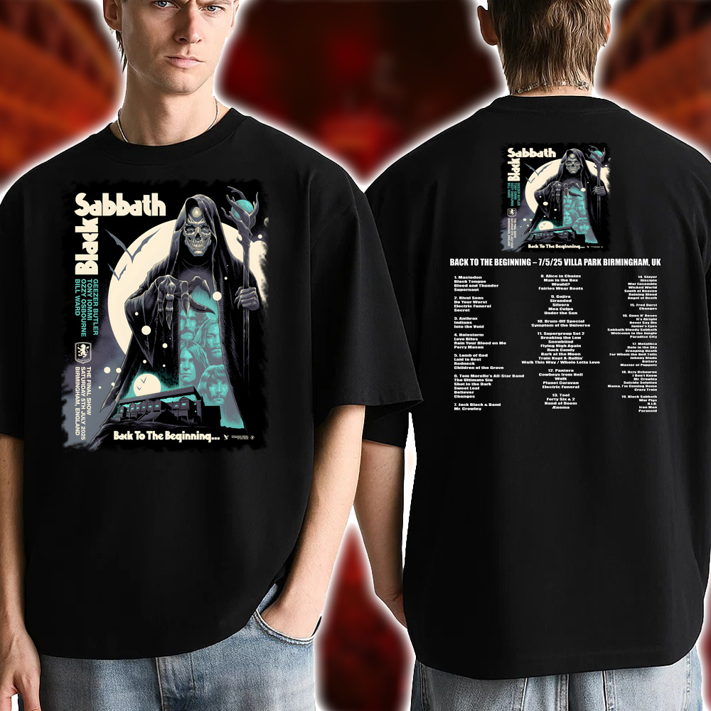 Black Sabbath Final Concert 2025 T-Shirt | Back to the Beginning