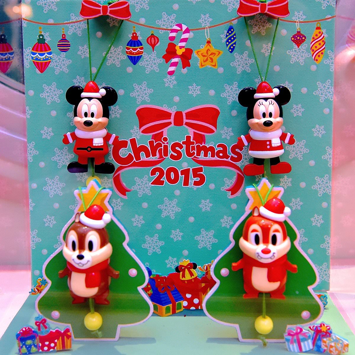 サンタ姿のチップ＆デールたちのおもちゃ☆TDSクリスマス・ウィッシュ