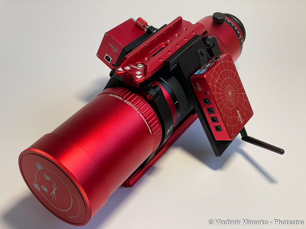 Mounting kit for ZWO ASIAIR Pro, Plus or Mini and EAF with belt