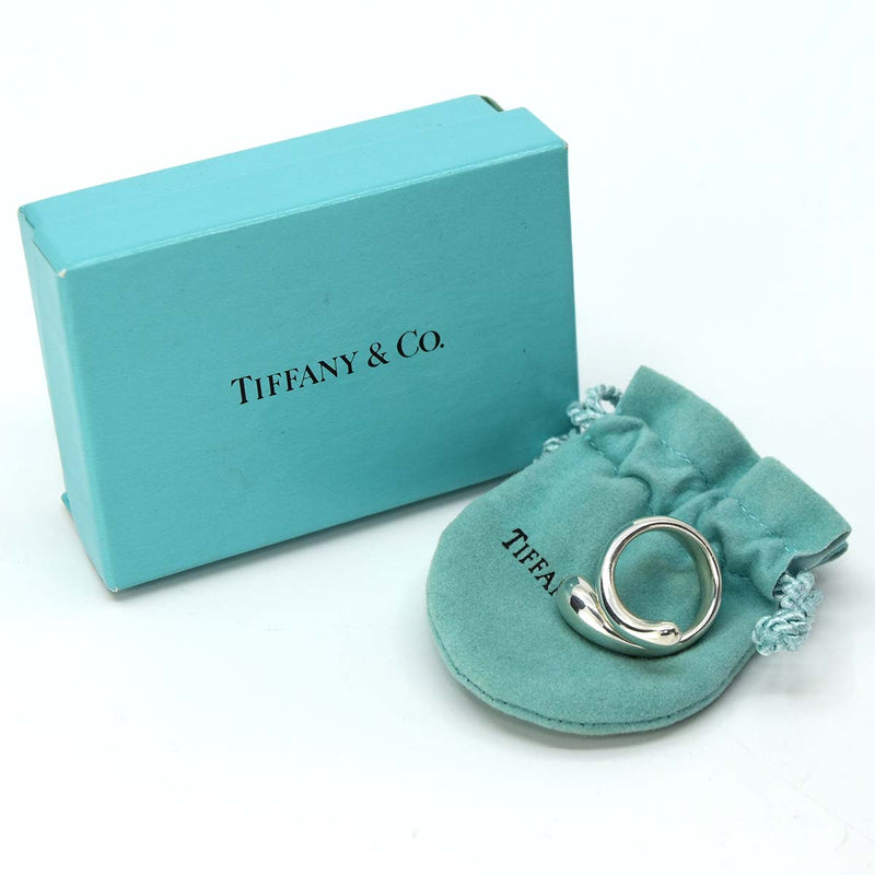 ティファニー エロンゲイテッド ティアドロップ リング 9号 シルバー