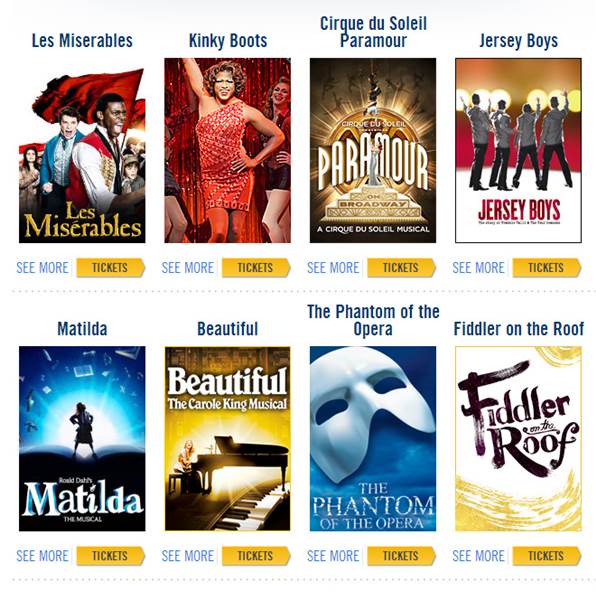 ブロードウェイミュージカルチケットを安く買う！ - 海外赴任ガイド