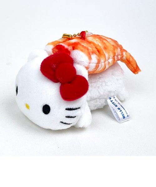 サンリオ ハローキティ 寿司マスコット エビ ぬいぐるみ キーホルダー