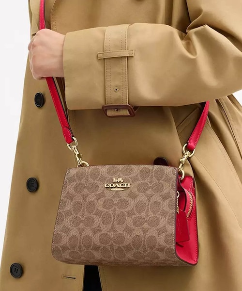 公式】ジア クロスボディ バッグ・シグネチャー キャンバス｜コーチ