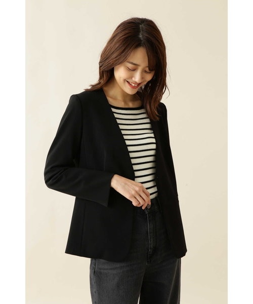 美人百花 2月号掲載｜[洗える]ステファニーセットアップ ジャケット(丈