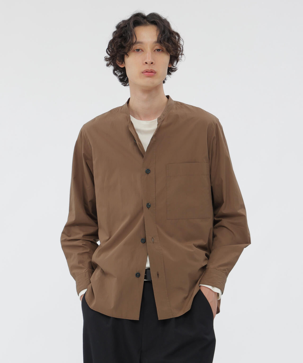 FINE COMPACT COTTON POPLIN SHIRT | MARGARET HOWELL（マーガレット