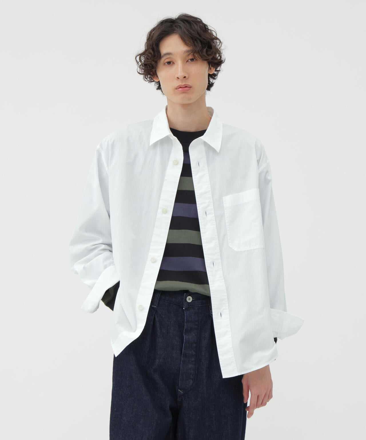 GARMENT DYE COTTON SHIRTING SHIRT | MARGARET HOWELL（マーガレット