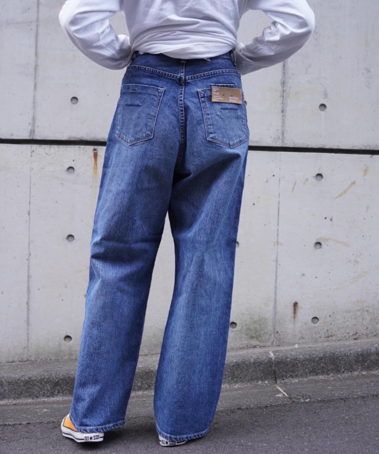 YANUK(ヤヌーク) ルーズストレート/JOAN/サッズユーズドブルー/SUB | B