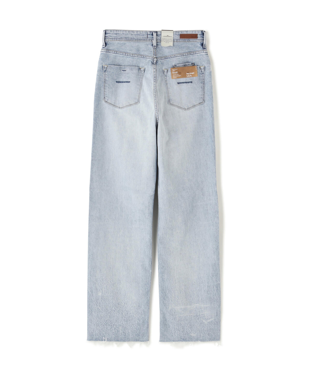 YANUK(ヤヌーク) LEA/ボーイズストレート/カットオフフロスト/COF | B