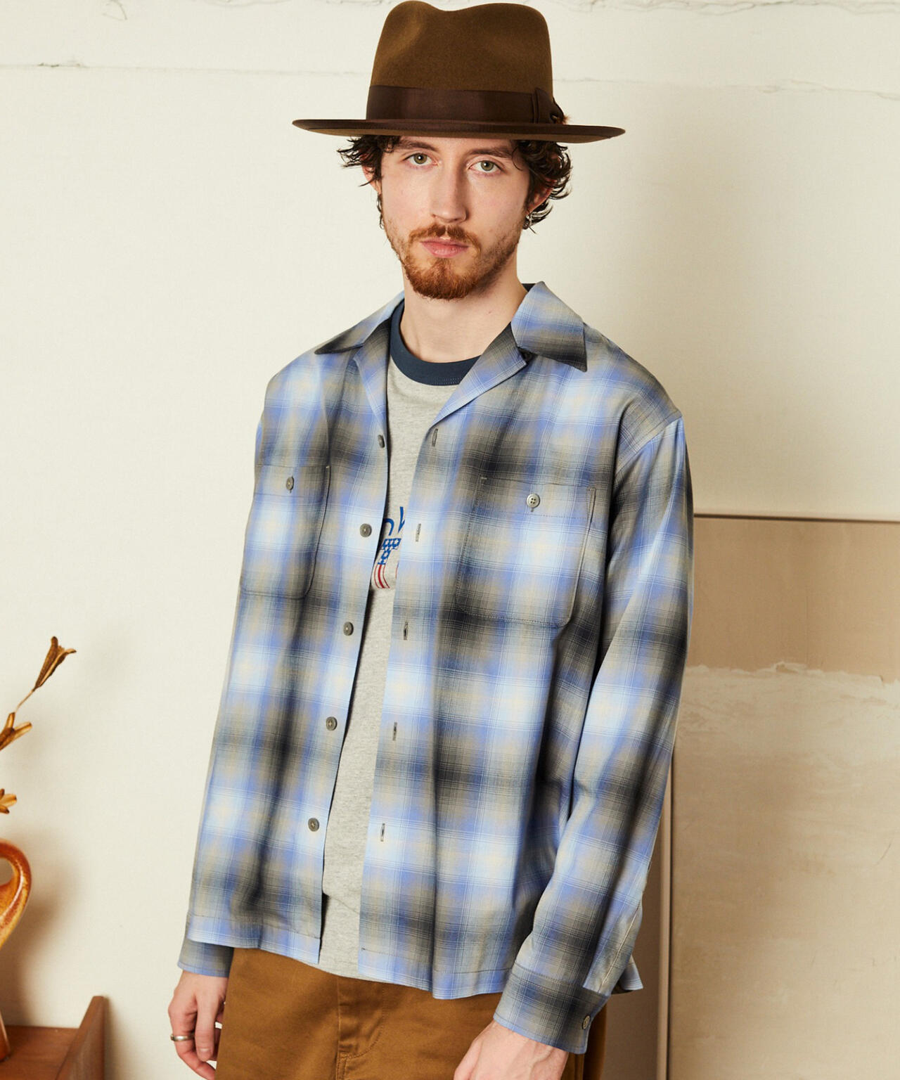 OMBRE CHECK SHIRT/オンブレチェックシャツ | Schott（ショット